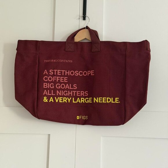 Figs A Very Large Needle Tote in Walnut - Picture 6 of 7